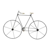 Décoration murale Vélo 70 x 46 cm métal noir - OSTARIA