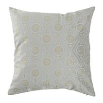 Coussin Hélios gris/doré 45x45cm - OSTARIA