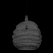 Suspension Métal Cocoon Noire ∅43,5xH.65cm 40W