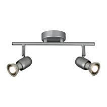 Spot double Galac métal argent 30x13cm - OSTARIA