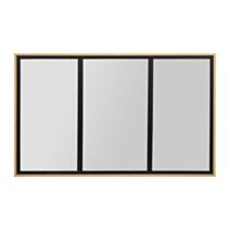 Miroir bois Cali 100 x 60 cm noir - OSTARIA
