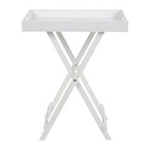 Table d'appoint plateau pliable blanche 49 x 30 x 62 cm - OSTARIA