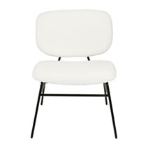 Chaise Sulli 55 x 55 x 75 cm bouclette blanc - OSTARIA