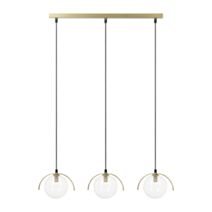 Suspension Intuition 53 x 12 x 80 cm 3 x G9 verre/métal doré - OSTARIA