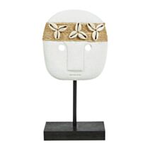 Décoration à poser Vaiana 13 x 8 x 26 cm résine blanc - OSTARIA