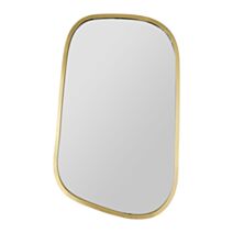 Miroir Organique doré métal 32x51cm
