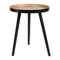 Table d'appoint Tripode Ø40 x H49 cm bois noir - OSTARIA