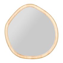 Miroir Organique 42 x 44 cm bois clair - OSTARIA