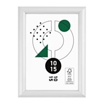 Cadre photo Onyx blanc 10 x 15 cm - OSTARIA