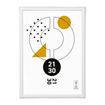 Cadre photo Onyx blanc 21 x 30 cm - OSTARIA