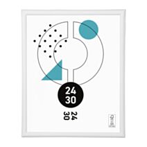 Cadre photo Onyx blanc 24 x 30 cm - OSTARIA