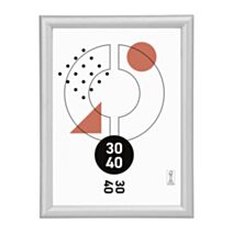 Cadre photo Onyx argent 30 x 40 cm - OSTARIA
