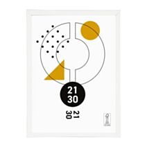 Cadre photo Marco clip blanc 21 x 30 cm PVC - OSTARIA