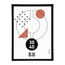 Cadre photo Marco clip noir 30 x 40 cm PVC - OSTARIA