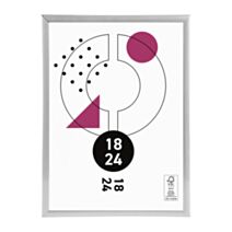 Cadre photo Marco clip argent 18 x 24 cm PVC - OSTARIA