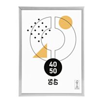 Cadre photo Marco clip argent 40 x 50 cm PVC - OSTARIA