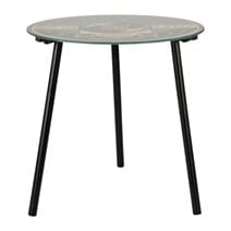 Table d'appoint Vinyle Multicolore Ø40xH,40cm - OSTARIA