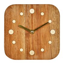 Horloge à poser Marius 17 cm bois marron - OSTARIA