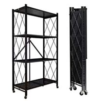 Étagère pliable 3 bacs avec ardoise 33x55x91cm