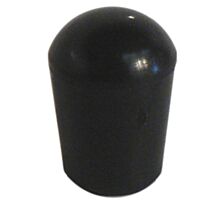 Embout rond enveloppant d22 plastique noir x4