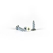 Vis tête fraisée philips blanche D4,3x16mm x50