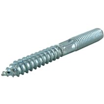 Vis double filet M10 D10mm L80mm acier x4