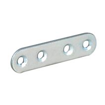 Patte assemblage bout rond inox 80x15 x4