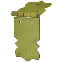Charnière coffret festonnée L47mm laitonné x2