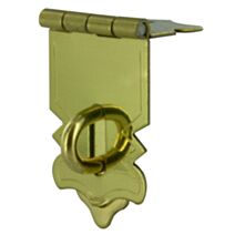 Charnière coffret 47x20mm acier laitonné