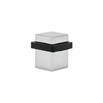 Butée de sol carrée 25 x 35 x 25 mm zamak argent - CIME