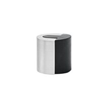 Butée de sol cylindrique Ø40 x H40 mm à visser zamak argent - CIME