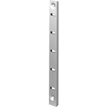 Crémaillère à visser 2000x11mm aluminium ton argent - CIME