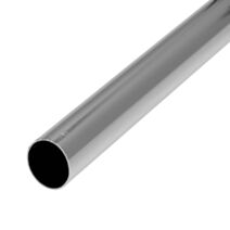 Barre de penderie Ø19MM rond l.1m chromé