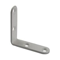 Equerre d'assemblage 50x50mm acier époxy blanc