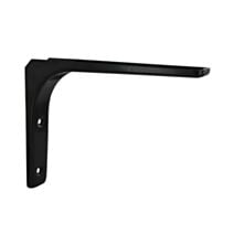 Equerre acier époxy noir 125x150mm - CIME