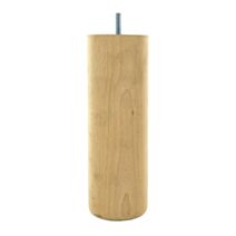 Pied de lit cylindrique hêtre brut D68mm H200mm