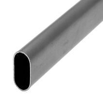 Barre de penderie cime 30x15mm ovale acier gris 1m - CIME