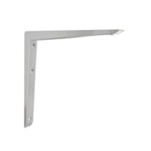 Equerre renforcée acier époxy 250 x 250 mm blanc - CIME