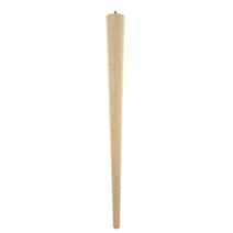 Pied de table fuselé bois H730 mm hêtre T7 - CIME