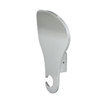 Patère éclips en Zamak époxy aluminum.