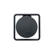 Patère Dot 1 tête acier noir Ø90 x 120 mm - CIME