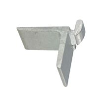 Lot de 24 taquets pour crémaillère de 11 à 14 mm aluminium ton argent