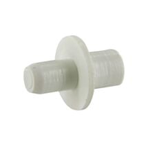 Lot de 24 taquets d'étagère à enfoncer plastique blanc. perçage Ø5 ou 6mm - CIME