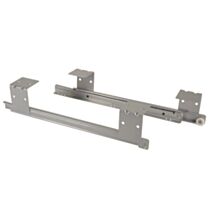 Paire de coulisse à galets à visser fixation sous tablette de clavier charge maxi 10kg L350mm H80mm