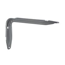 Equerre acier époxy gris alu 265 x 167 x 35mm - CIME