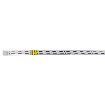 Crémaillère simple pas de 50 acier blanc 1m X4