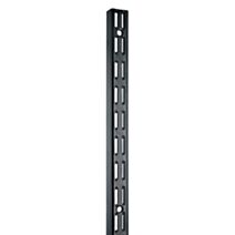 Crémaillère double acier noir 1,5 m entraxe 32 mm - CIME
