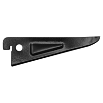 Console double acier noir 12 cm entraxe 32 mm - CIME