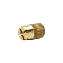 Insert à frapper M4 L9,5mm D5mm laiton x4