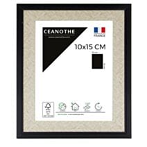 Cadre photo Palma noir 10x15cm - CEANOTHE